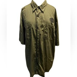 Harley-Davidson button down short sleeve shirt in Kakhi